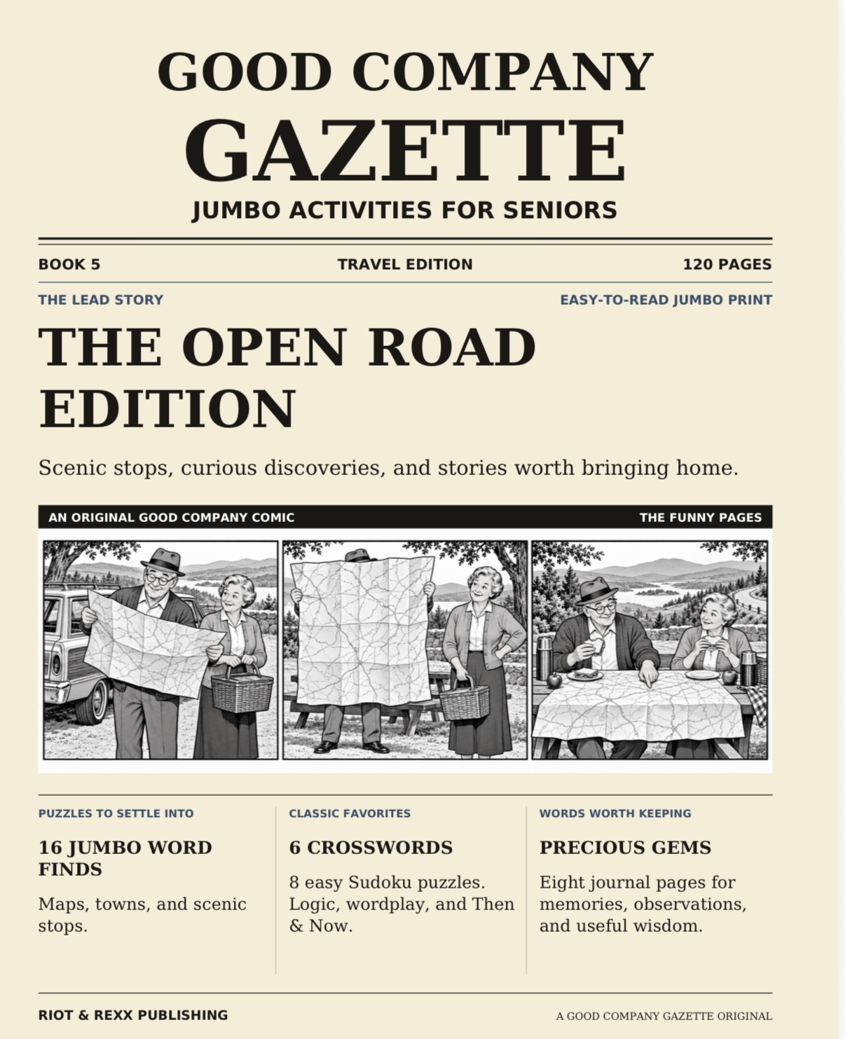 The Open Road Edition: Jumbo Activities for Seniors cover